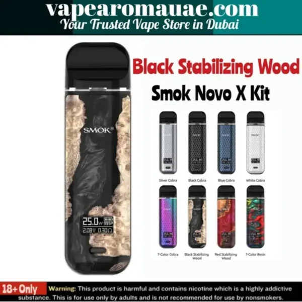 New Smok Novo X Kit 25W 800mAh pod system- Vape Aroma UAE