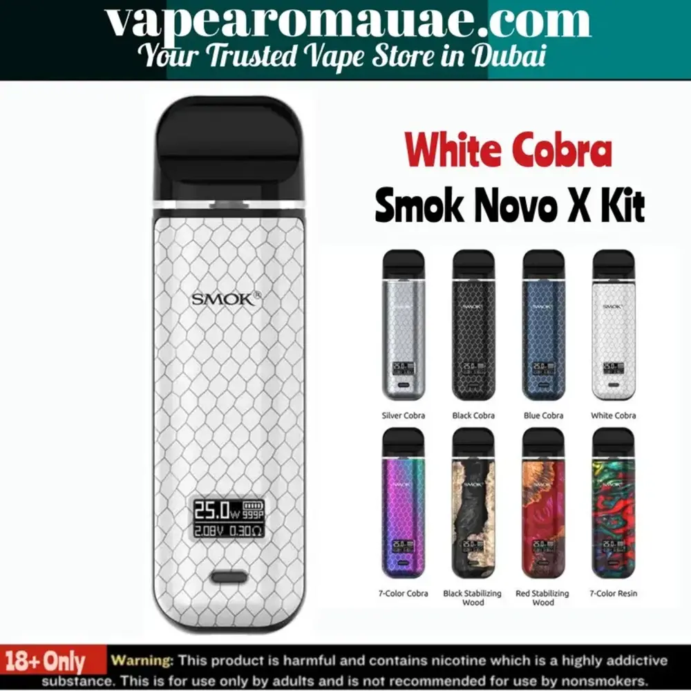 New Smok Novo X Kit 25W 800mAh pod system- Vape Aroma UAE