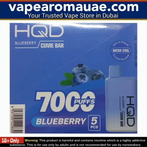 HQD Cuvie Bar 7000 Puffs Disposable Vape in Dubai UAE