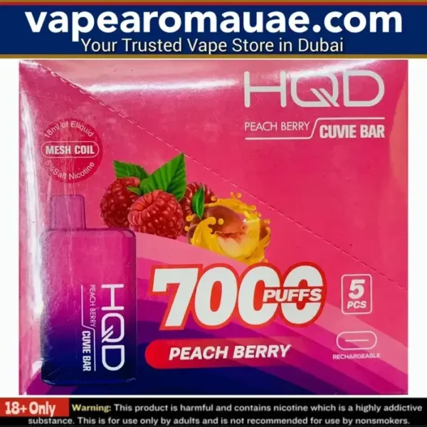 HQD Cuvie Bar 7000 Puffs Disposable Vape in Dubai UAE