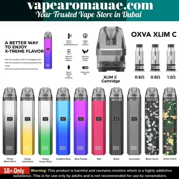 OXVA XLIM C Kit 25W Pod System 900mAh in Dubai UAE