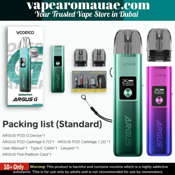 Authentic Voopoo Argus G 25W Pod Kit 1000mAh in Dubai UAE