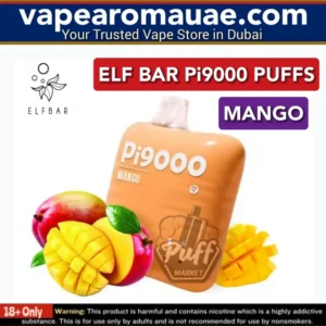 Mango Elf Bar Pi9000 Disposable Vape in UAE- Best 9000 Puffs