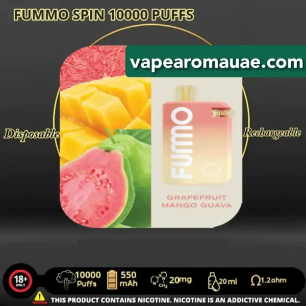 New Fumo Spin 10000 Puffs Disposable Vape in Dubai- FUMMO