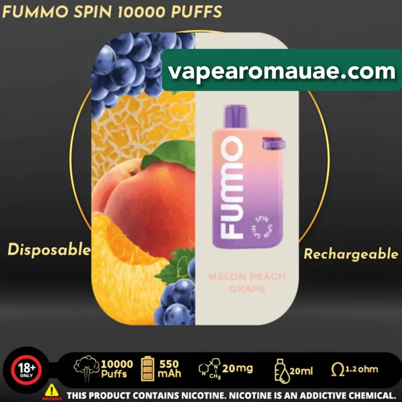 New Fumo Spin 10000 Puffs Disposable Vape in Dubai- FUMMO