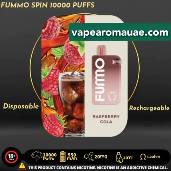 New Fumo Spin 10000 Puffs Disposable Vape in Dubai- FUMMO