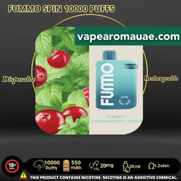 New Fumo Spin 10000 Puffs Disposable Vape in Dubai- FUMMO