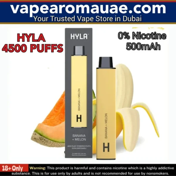 Hyla 0 Nicotine 4500 Puffs Disposable Vape in Dubai UAE- 0mg