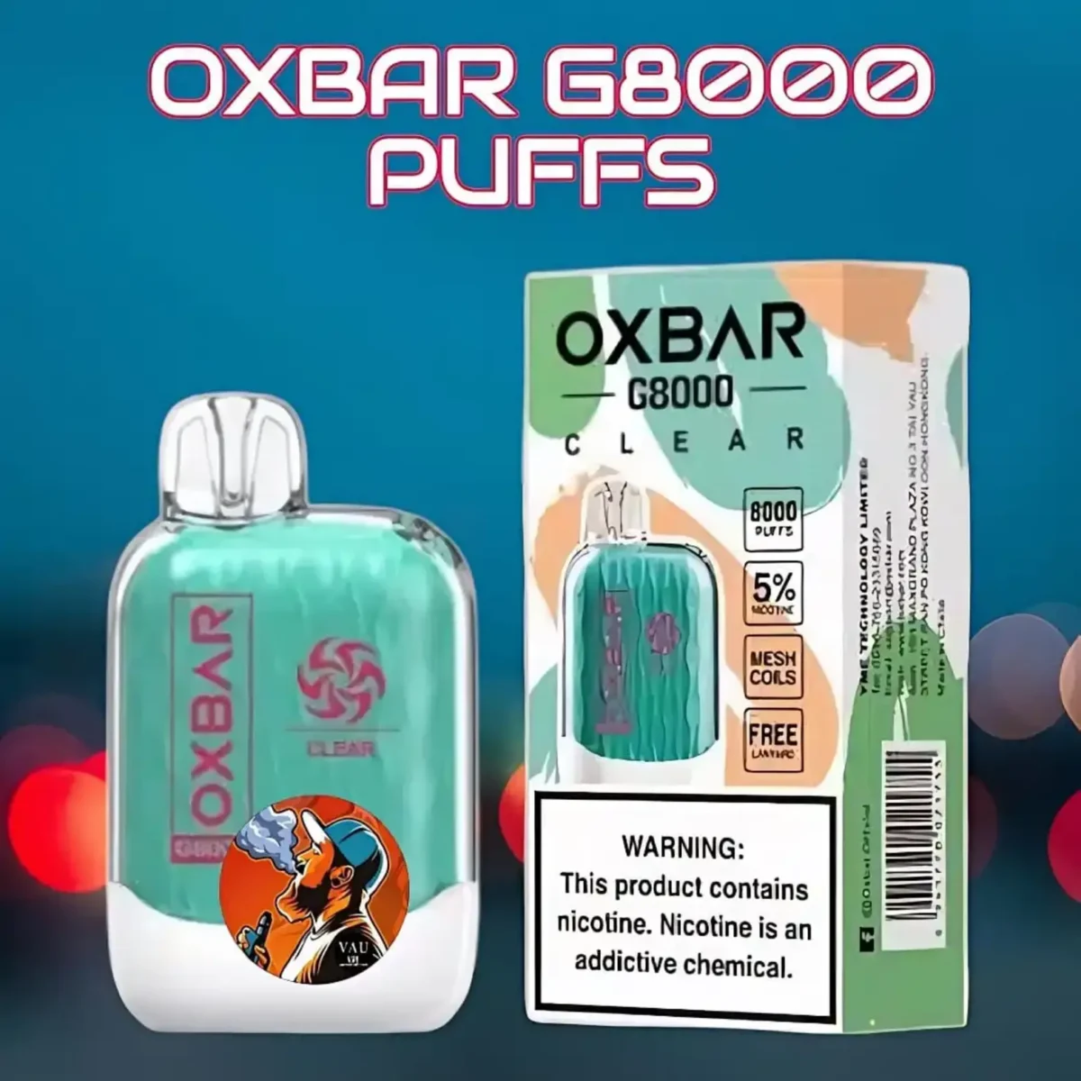 New OXBAR G8000 Disposable Vape | Best 8000 Puffs - Dubai
