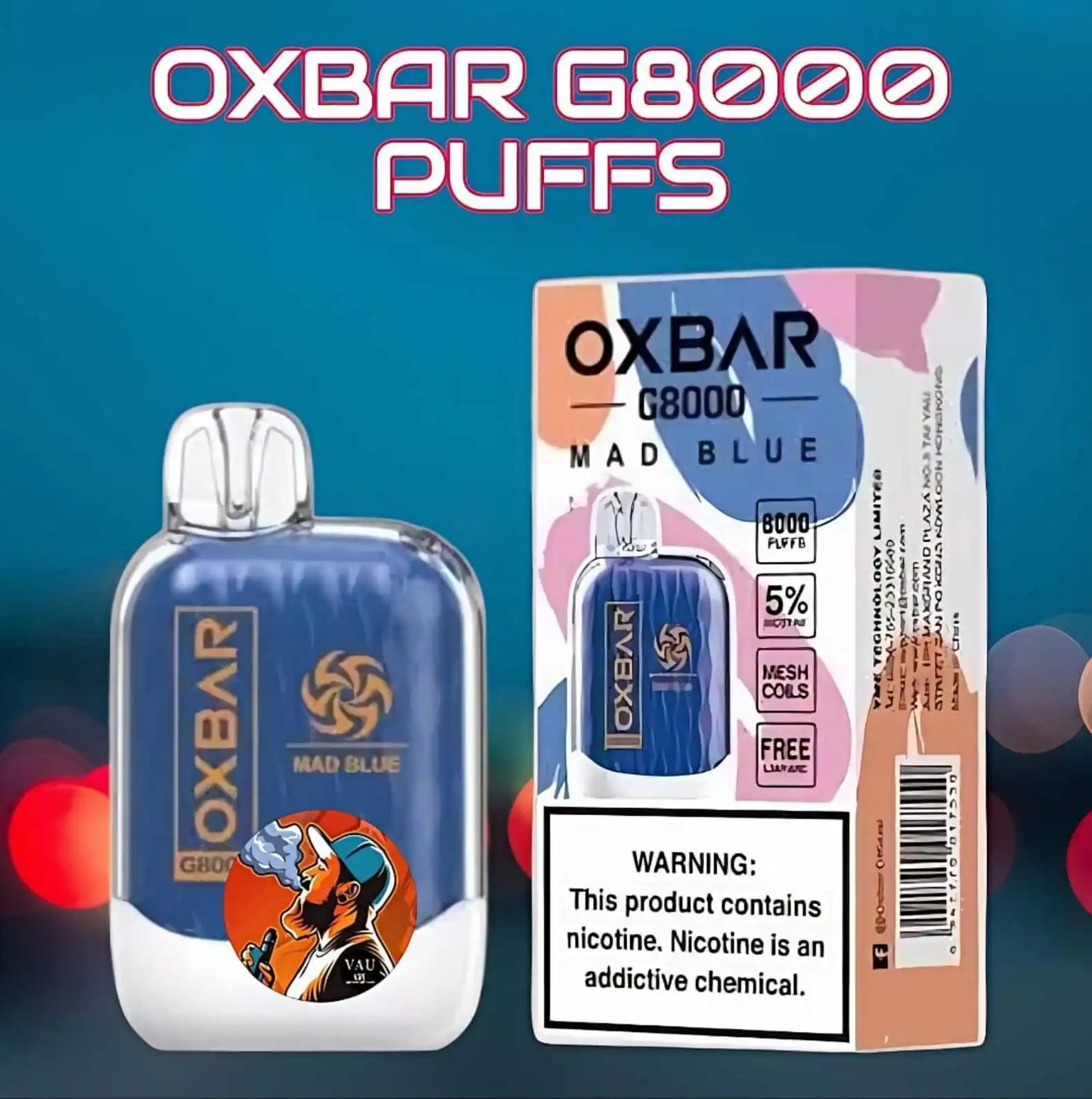New OXBAR G8000 Disposable Vape | Best 8000 Puffs - Dubai