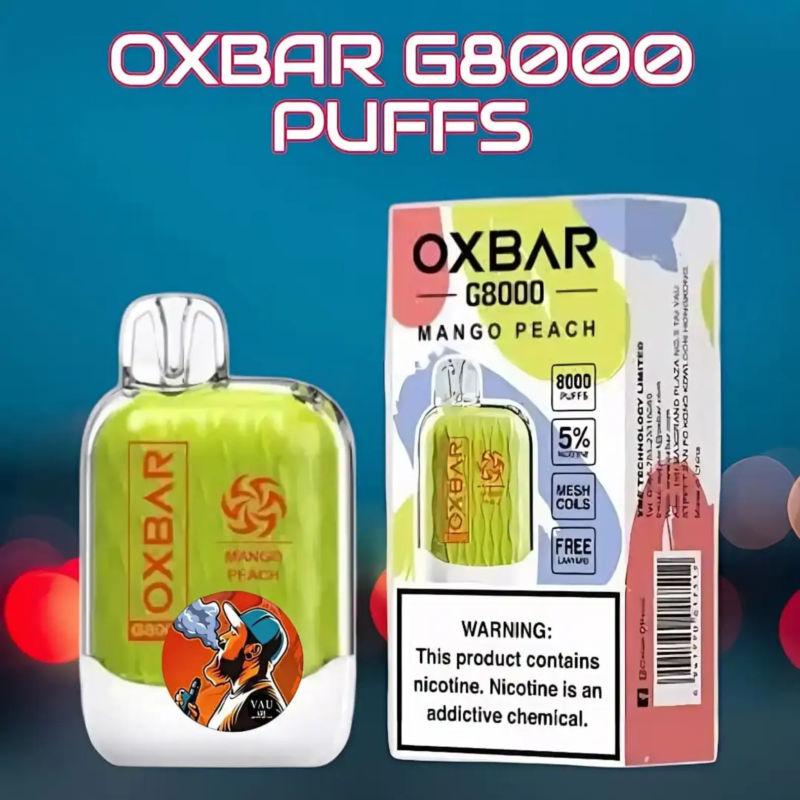 New OXBAR G8000 Disposable Vape | Best 8000 Puffs - Dubai