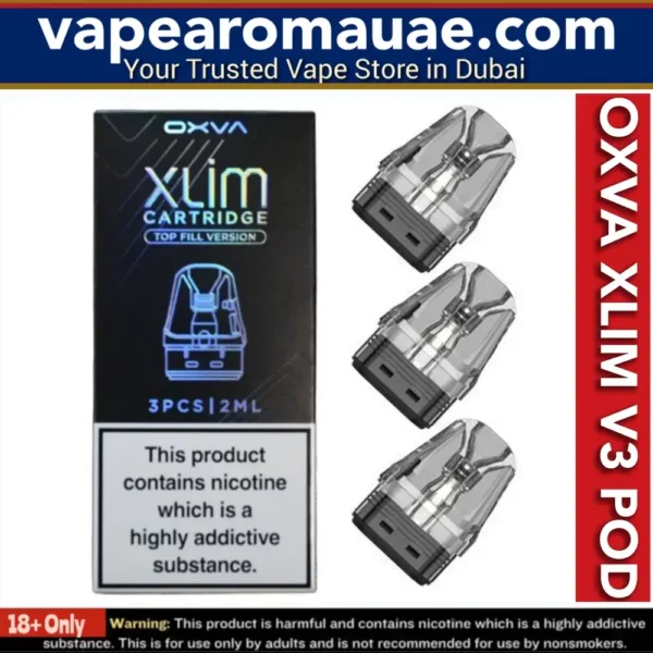 Oxva Xlim V3 Cartridge 0.6ohm 0.8ohm 1.2ohm Empty Pod- Dubai