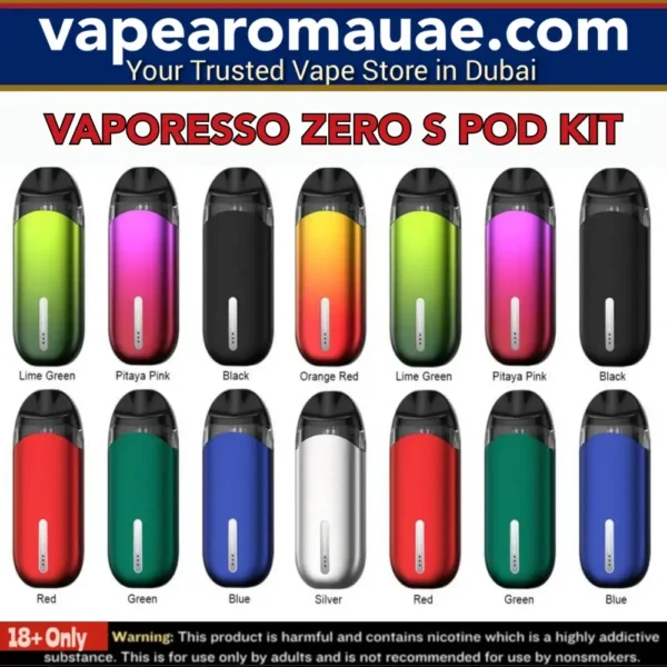 VAPORESSO ZERO S Kit 650mAh Pod System 2ml in Dubai UAE