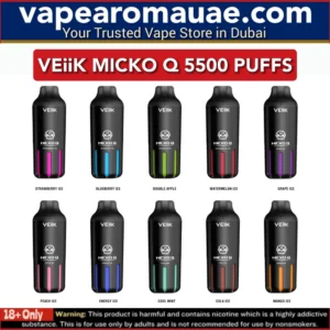 New VEIIK Micko Q 5500 Puffs Disposable Vape Pod in Dubai UAE