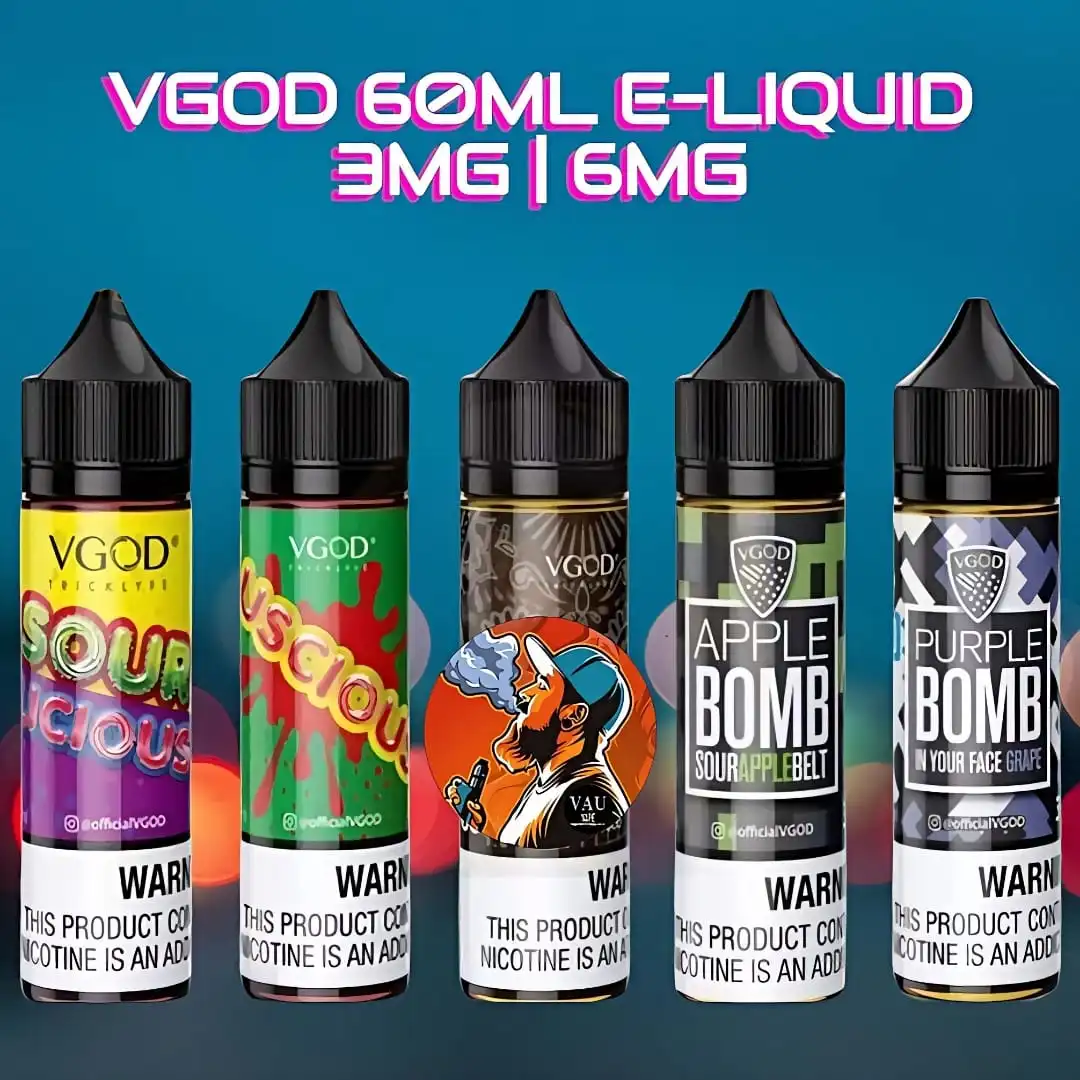 VGOD 60ml 3mg E-liquid All Flavors 6mg in Dubai