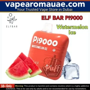 Watermelon Ice Elf Bar Pi9000 Puffs Disposable Vape- Dubai UAE