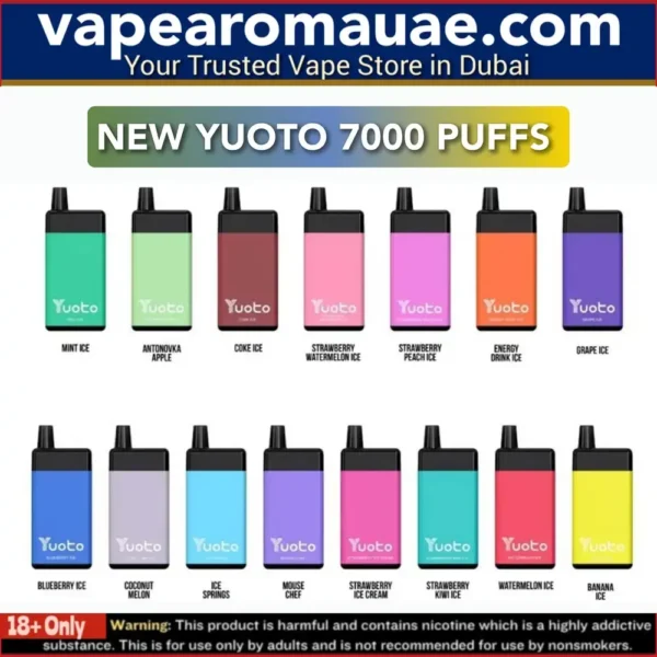 New Yuoto Beyonder 7000 Puffs Disposable Vape in Dubai UAE