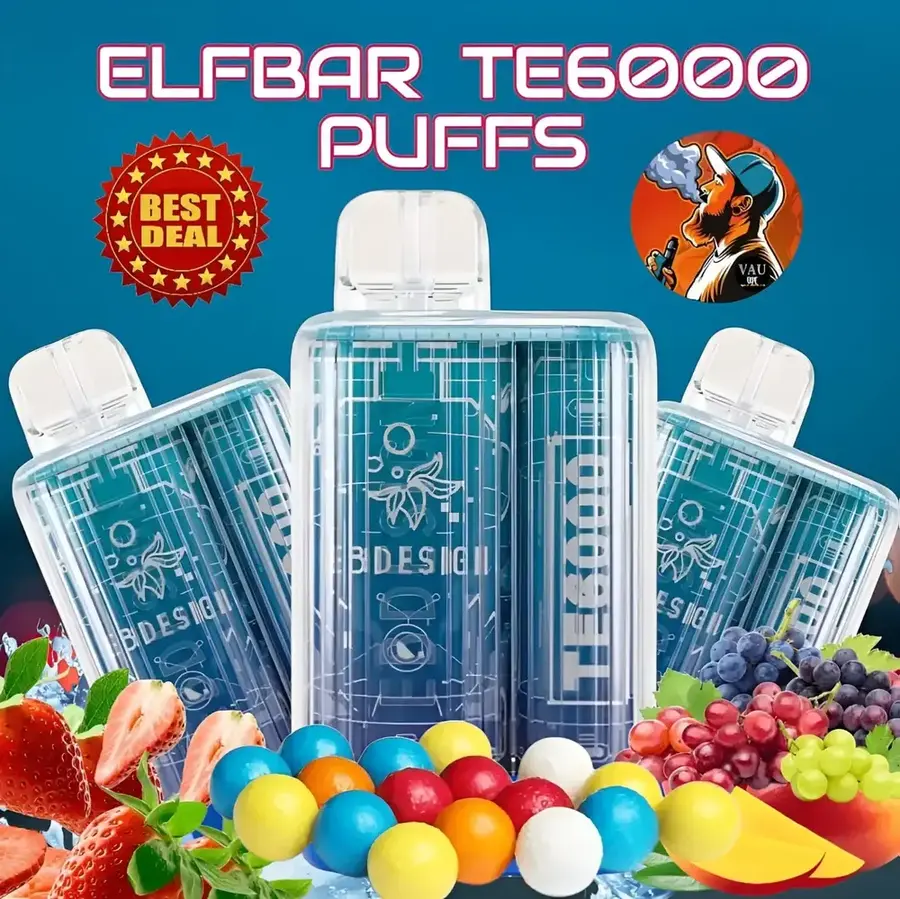 Best Elfbar TE6000 Puffs Disposable Vape - Dubai | US Version