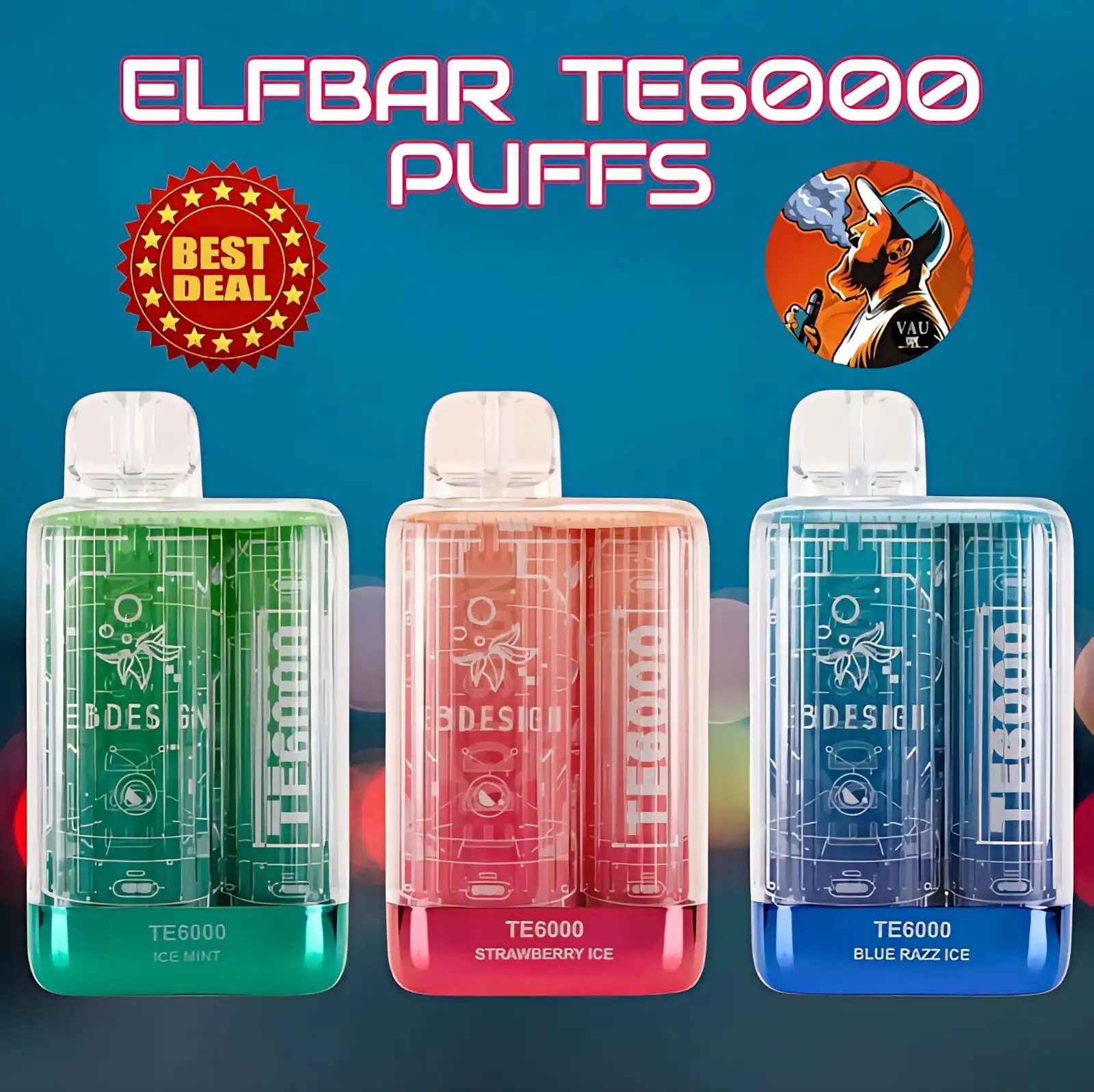 Best Elfbar TE6000 Puffs Disposable Vape - Dubai | US Version