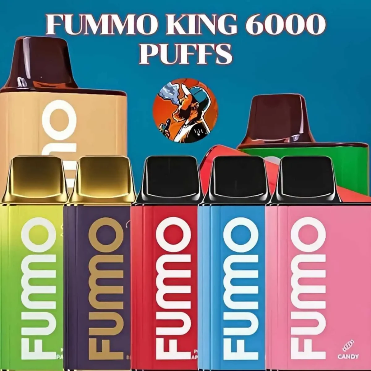 Fumo Melon Peach Grape 6000 Puffs Disposable Vape - King