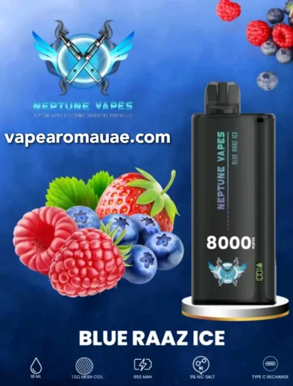 Best Neptune 8000 Puffs Disposable Vape Kit in Dubai UAE