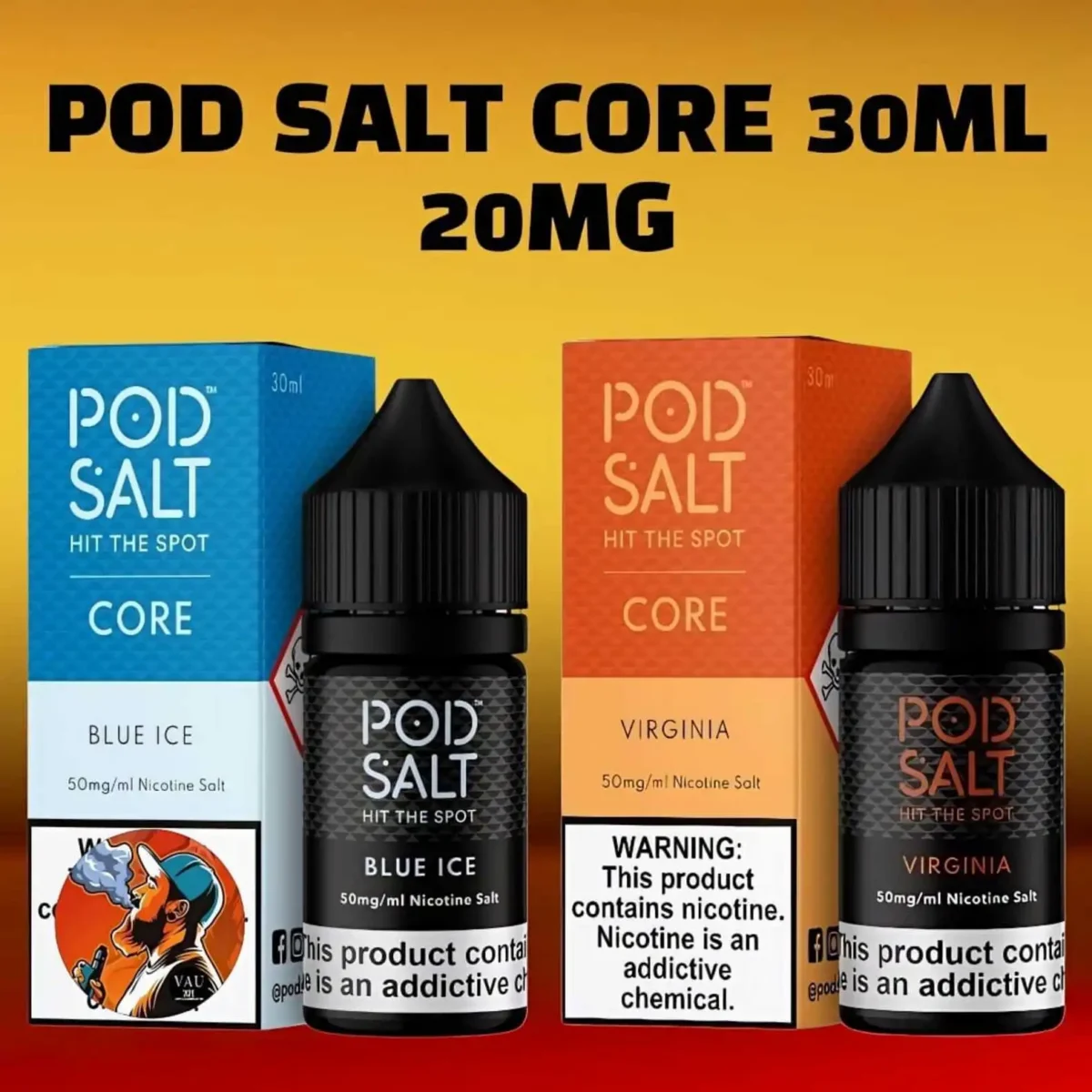 Pod Salt Core 20mg Salt Nicotine 30ml E-liquid in Dubai