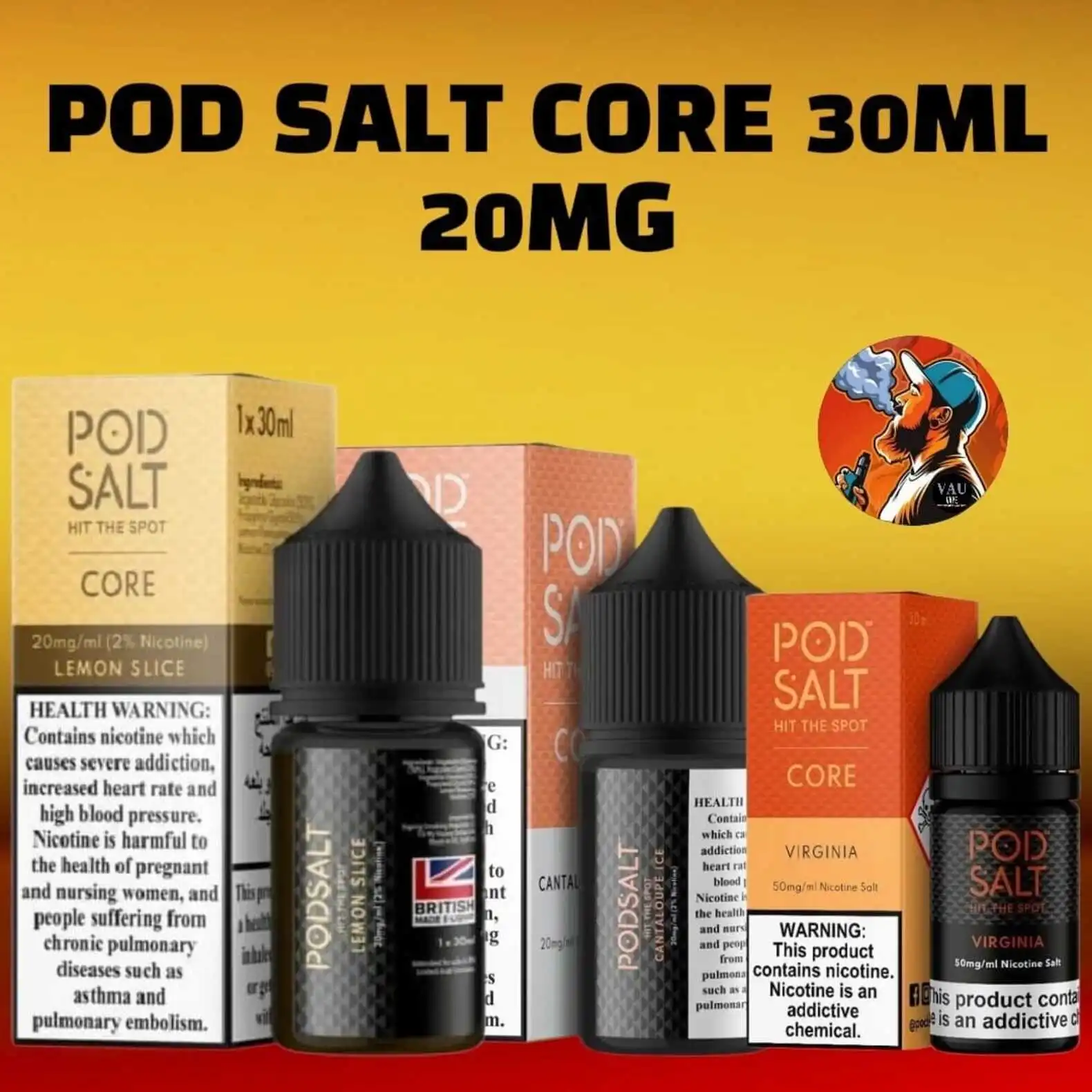 Pod Salt Core 20mg Salt Nicotine 30ml E-liquid in Dubai