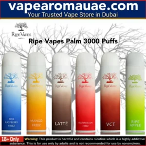 New Ripe Vapes Palm 3000 Puffs Disposable Vape in Dubai UAE