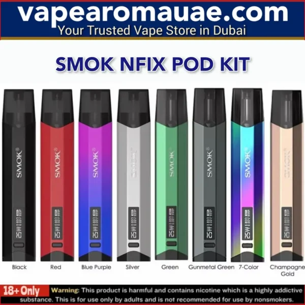 SMOK Nfix Pod Kit 700mAh 25W in Dubai UAE- New Pod System