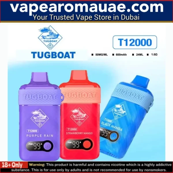 Best Tugboat T12000 Disposable Vape in Dubai- New 12000 Puffs