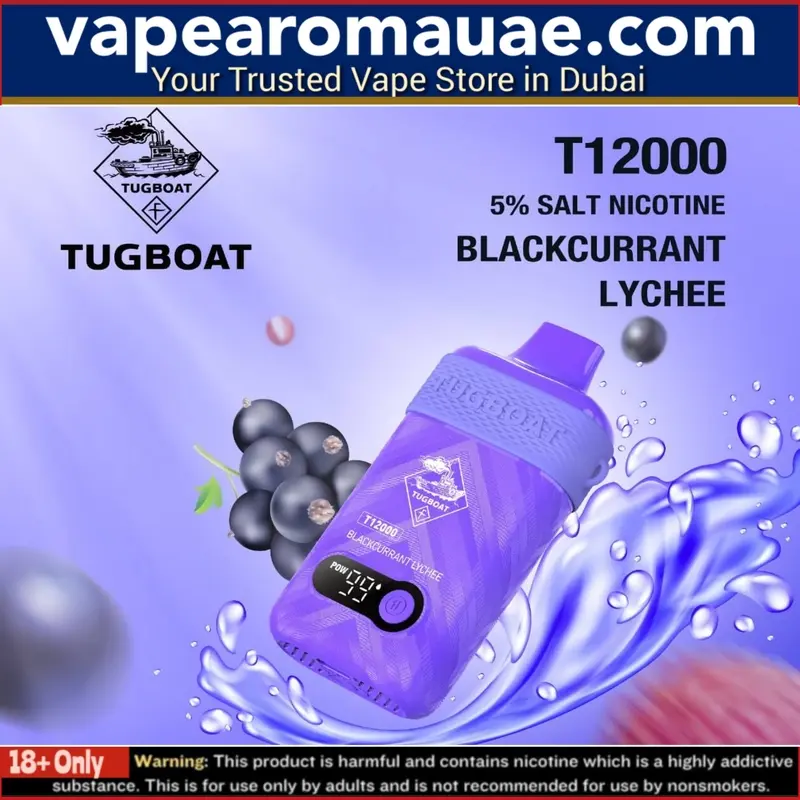 Best Tugboat T12000 Disposable Vape in Dubai- New 12000 Puffs