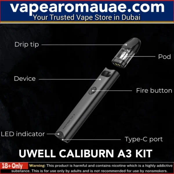 Uwell Caliburn A3 Kit 13W Pod System 520mAh in Dubai UAE- Buy