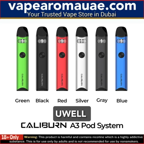 Uwell Caliburn A3 Kit 13W Pod System 520mAh in Dubai UAE- Buy