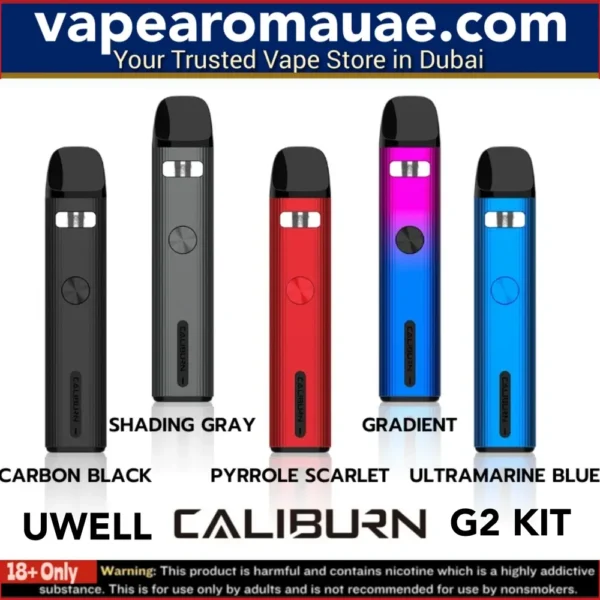 Uwell Caliburn G2 Kit 750mAh 18w Pod System device- Dubai UAE