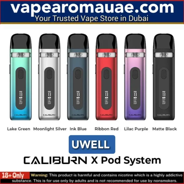 Uwell Caliburn X Pod System Kit 20w 850mAh in Dubai UAE