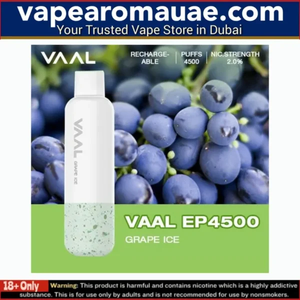 VAAL EP4500 Disposable Vape- Rechargeable 4500 Puffs in Dubai