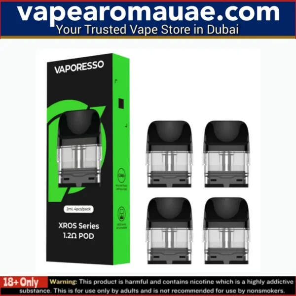 Vaporesso Xros Replacement Pods 4p/pack 0.6, 0.8 & 1.2ohm 2ml