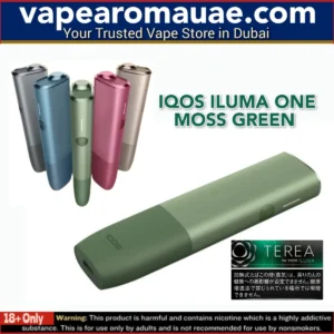 IQOS ILUMA ONE Moss Green Device in Dubai UAE- Heets Terea