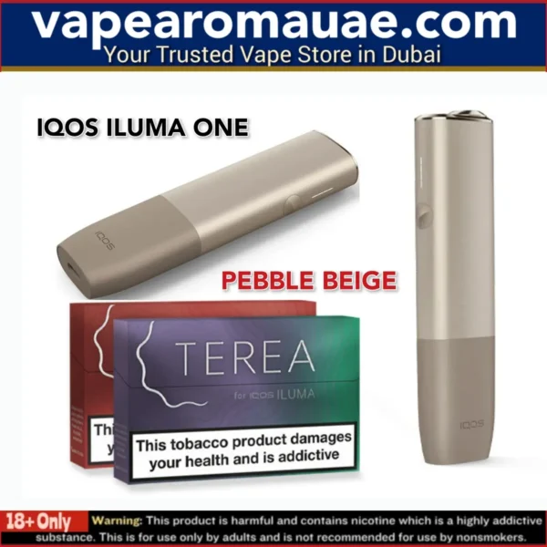 IQOS ILUMA ONE Pebble Beige Kit in Dubai UAE- for Terea