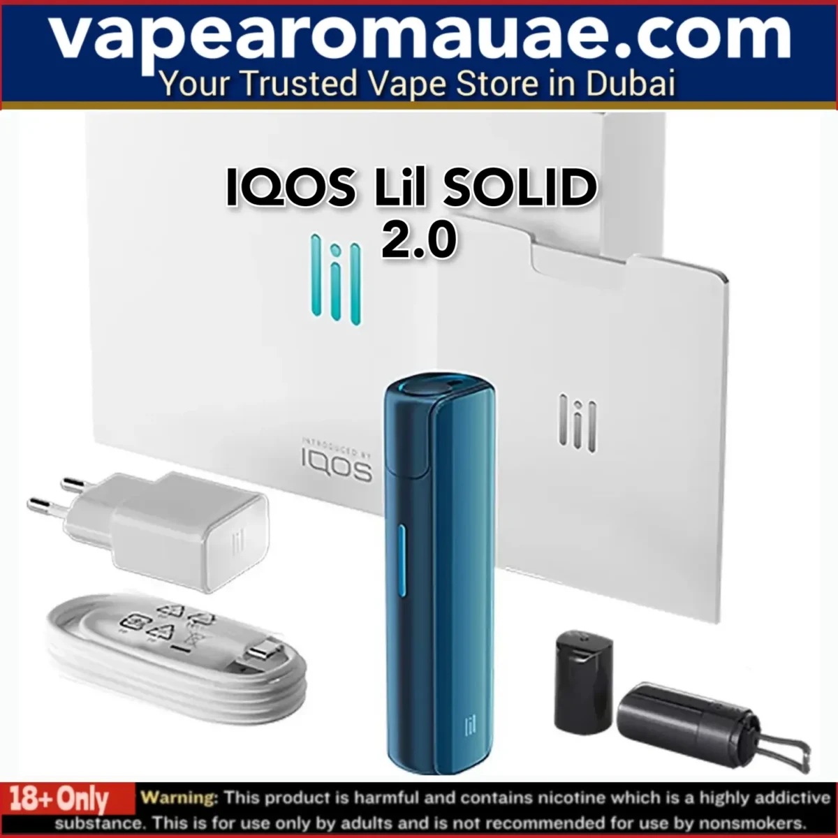 Best IQOS Lil Solid 2.0 Kit Black & Blue Available in Dubai UAE