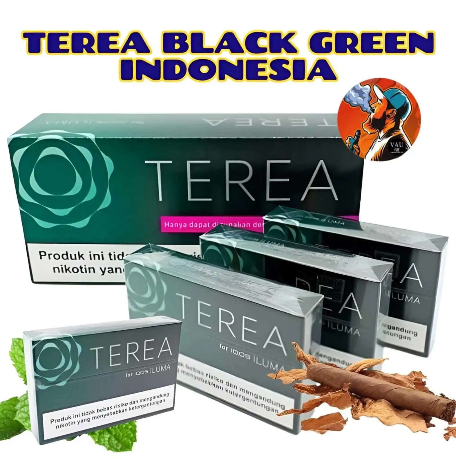 Terea Black Green Indonesian Addition | IQOS Iluma - Dubai