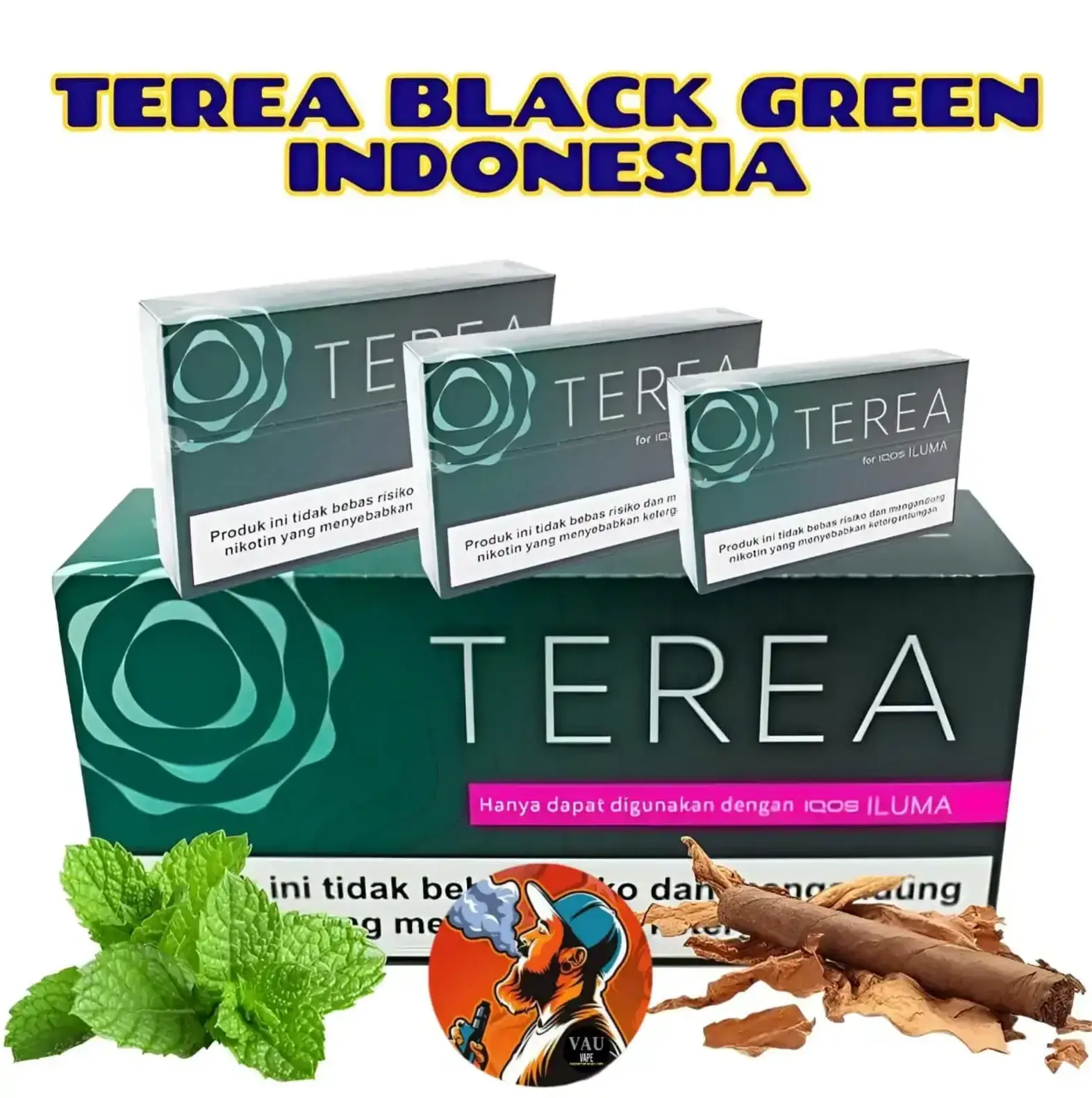 Terea Black Green Indonesian Addition | IQOS Iluma - Dubai