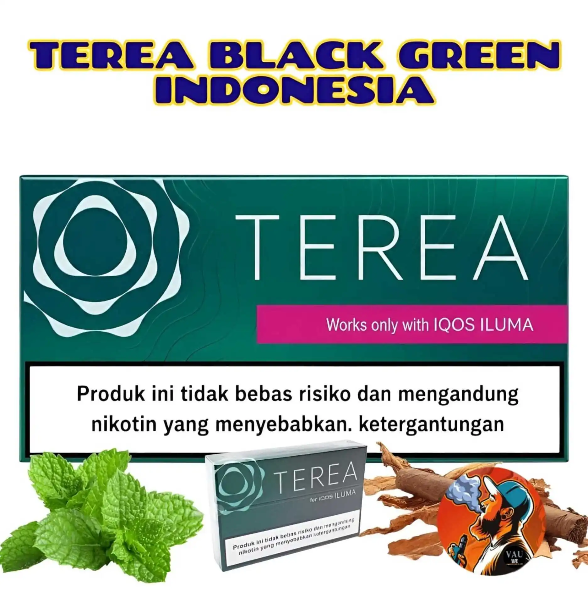 Terea Black Green Indonesian Addition | IQOS Iluma - Dubai