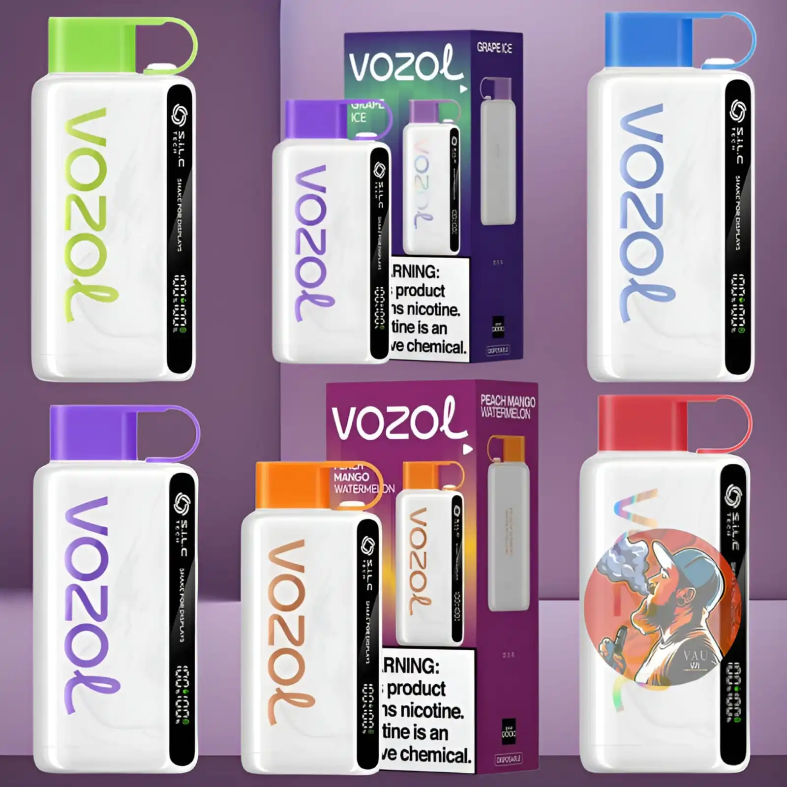 Vozol Star 12000 Puffs 50MG 12k 5% in Dubai - Ideal Vape Kit