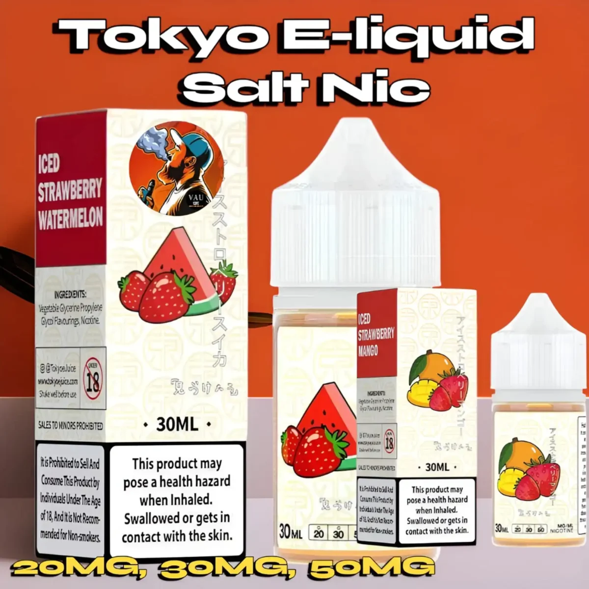 New Tokyo 30mg 30ml Salt Nicotine E-liquid - 20mg 50mg