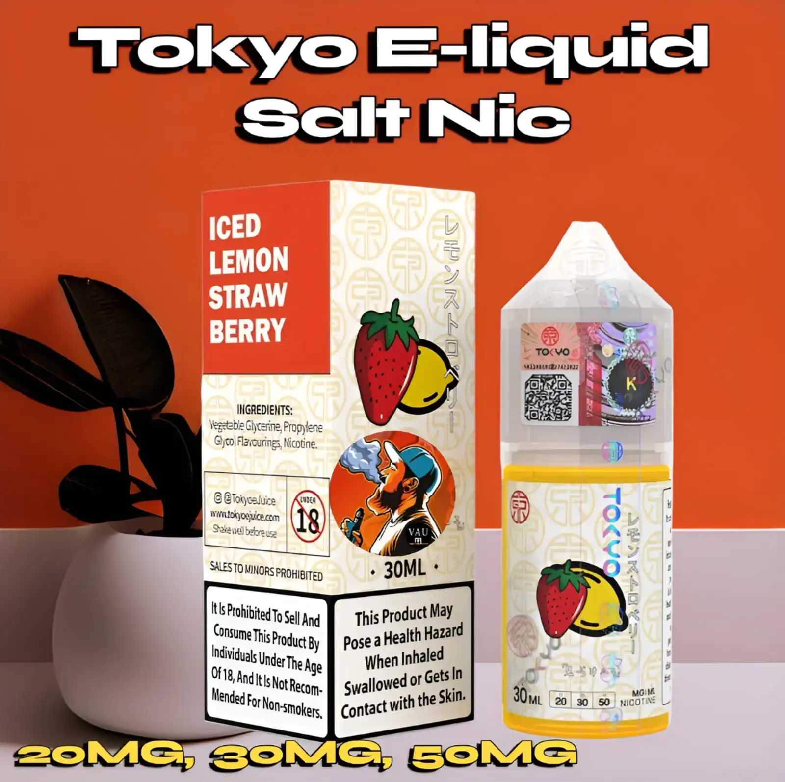 New Tokyo 30mg 30ml Salt Nicotine E-liquid - 20mg 50mg