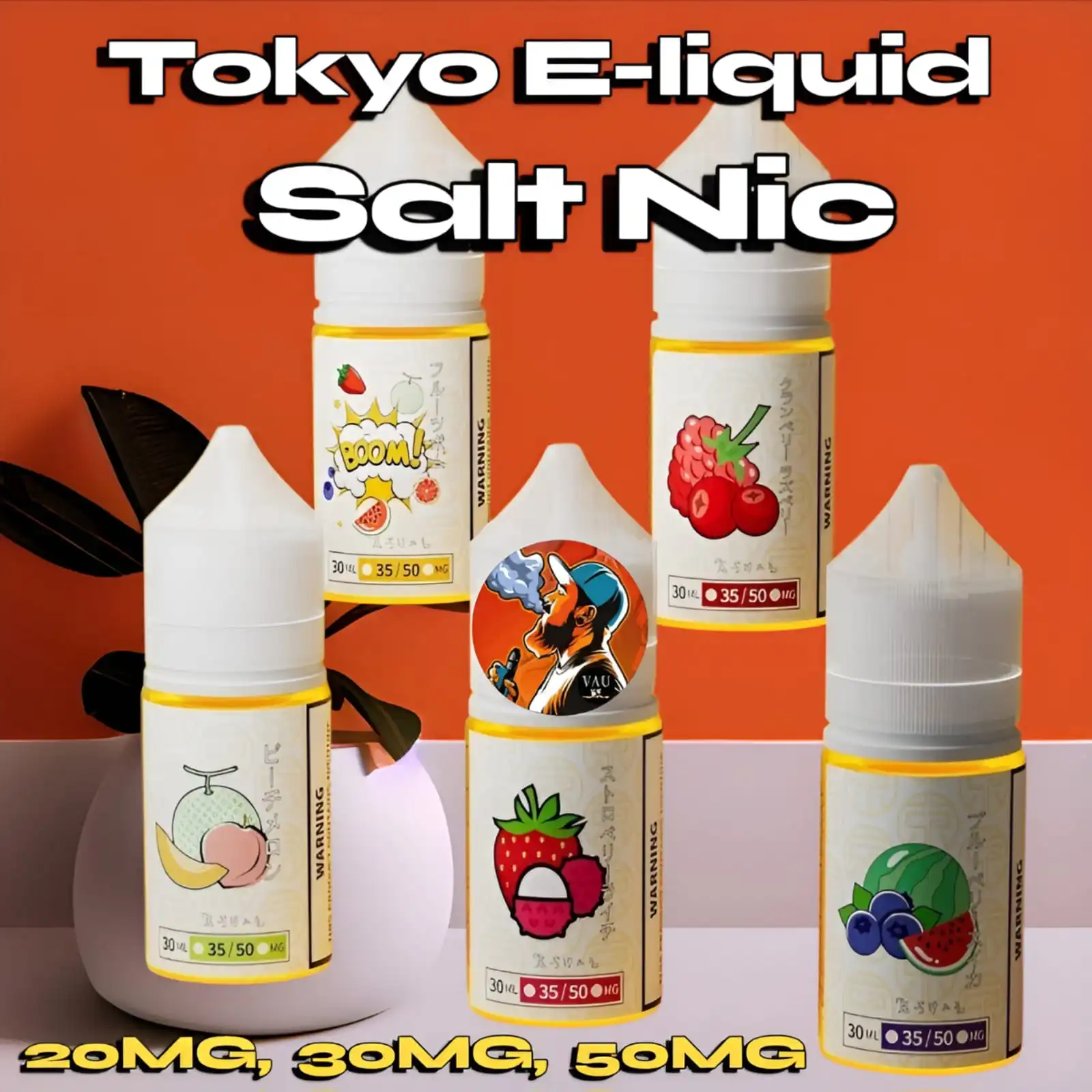 New Tokyo 30mg 30ml Salt Nicotine E-liquid - 20mg 50mg
