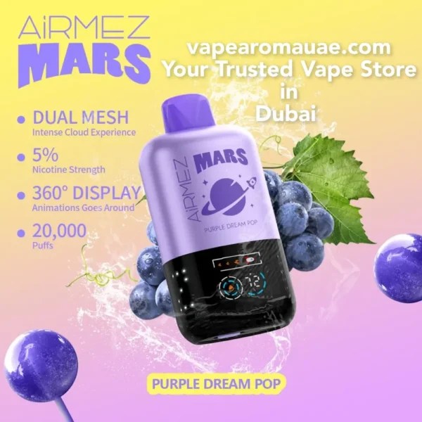 BEST AiRMEZ MARS 20000 PUFFS Disposable Vape in Dubai