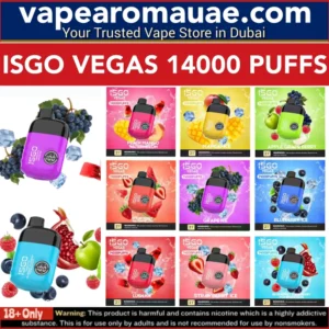 BEST ISGO VEGAS 14000 PUFFS Disposable Vape in Dubai UAE