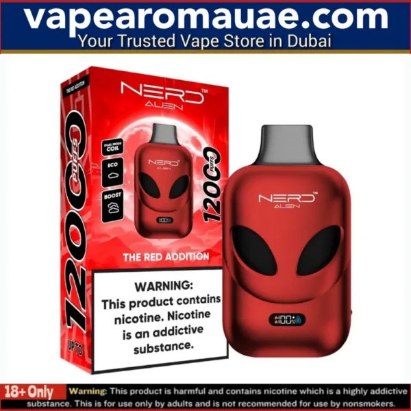 Best Nerd Alien 12000 Puffs Disposable Vape in Dubai UAE / 20mg